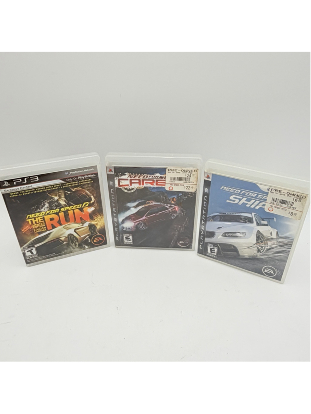PS3 Need for Speed Carbon Shift The Run Limited Edition Racing Game Lot